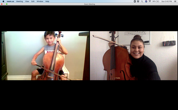 Teaching cello